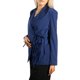 thumbnail image 2 of Jess por Meiko Chaquetas de Mujer Mangas Largas Solapa con Muesca Doble Lazo Envolver Blazer de Oficina S Azul Marino, 2 of 6
