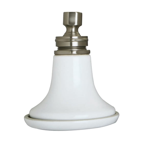 Regadera Kingston Brass Victorian Raindrop de 13 cm, níquel cepillado