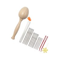Magideal - Juego De Agujas Para Zurcir Huevos Para Zurcir, Agujas De Coser Fáciles De Sostener, Hongo Para Zurcir Madera Diy Para Calcetines, Herramientas Para