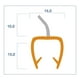 thumbnail image 5 of Burlete Shower Door 8mm Aleta Central Flex Trans 2,2mts Dvp, 5 of 5