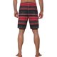 thumbnail image 3 of Pantalones Cortos de Tabla de Playa con Bloque de Color y Rayas Estampadas con Cordón para Hombre INSPIRE CHIC 32 Rojo, 3 of 5