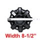 thumbnail image 3 of Tapa central de rueda FUEL OFF-ROAD 22 cm 8 pernos negro, 3 of 3