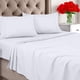 thumbnail image 1 of Juego de sábanas Utopia Bedding Queen de microfibra cepillada, color blanco, 1 of 6