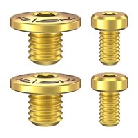 Ioensy - Juego De Tornillos De Palanca De Freno De Bicicleta, Cubierta De Cilindro De Aceite Para Bicicleta De Carretera, Color Dorado, 4 Uds.