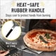 thumbnail image 3 of Pala para pizza con diseño de chef a cuadros, de acero inoxidable, extra grande, 3 of 9