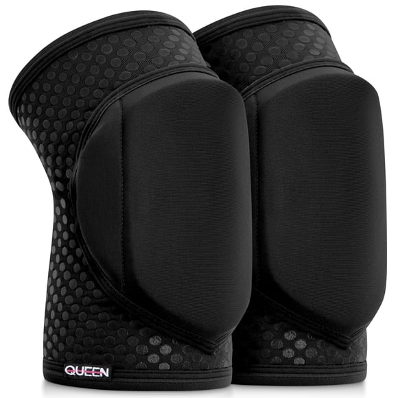 Rodilleras Queen Wear M Negro con agarre para baile y protección
