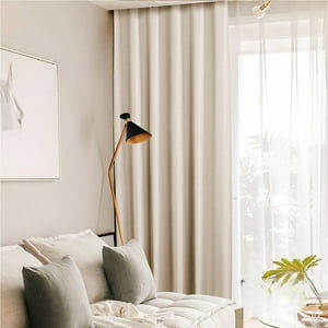 Wyj Hogar - Cortina Blackout Con Argollas Beige