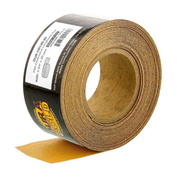 Rollo de papel de lija Dura-Gold Premium Gold 120, 20 m