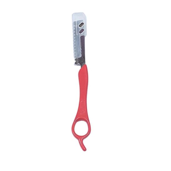 Navaja Professional Feather Styling Razor Barberia Rojo