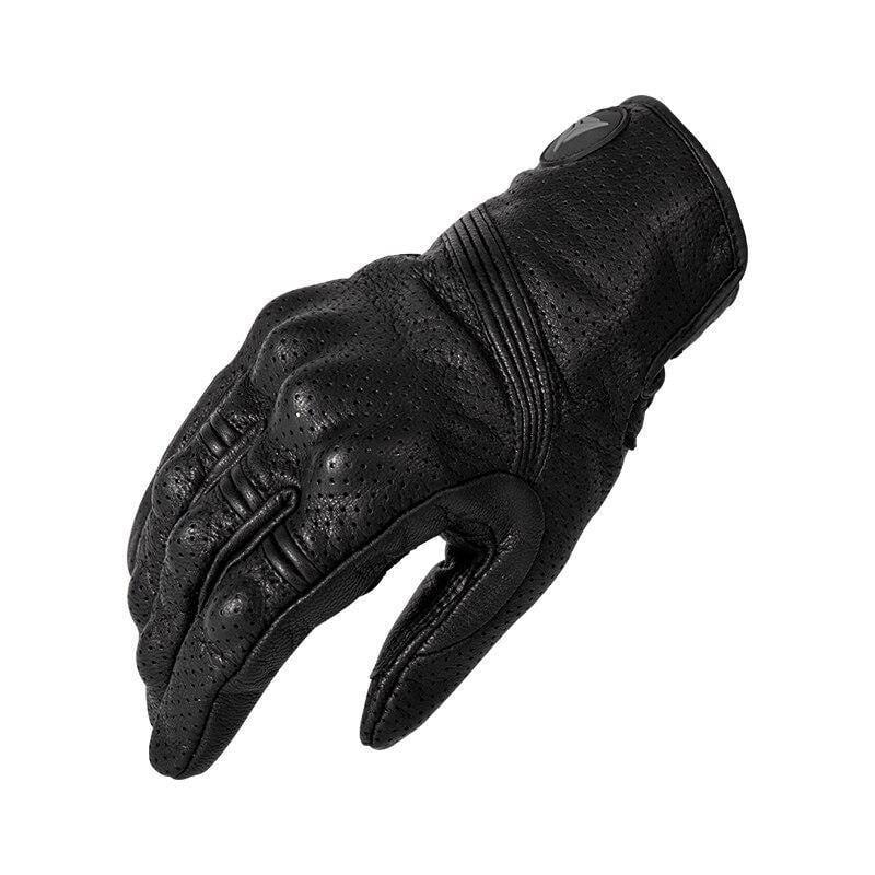 Guantes Para Motociclismo De Cuero Perforado Motowolf 0303 - Talla 2xl