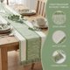 thumbnail image 4 of Camino de Mesa REGALWOVEN para Decoración de Cocina Decoraciones de Cumpleaños Camino de Cocina Largo con Borla para Decoración de Mesa de Comedor Verde 11.8x63 pulgadas, 4 of 6