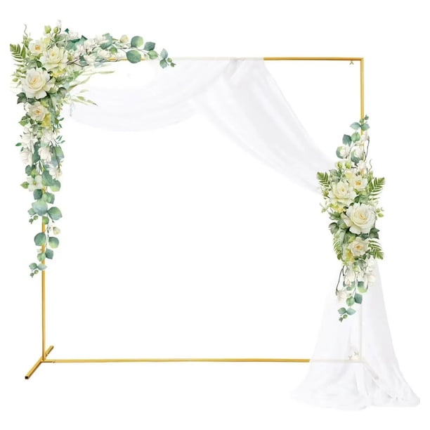 Arco Metálicocuadrado Para Boda Soporte De Globos Decoración