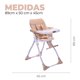 thumbnail image 2 of Silla Comer Bebe Plegable Folding Beige, 2 of 8