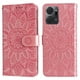 thumbnail image 1 of Funda tipo cartera FOXDOCK para Honor X7A , diseño girasol en relieve, cuero PU, cierre magnético, soporte y tarjetero, 1 of 5