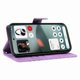 thumbnail image 3 of Funda tipo cartera con tapa para Nothing Phone 3 con tarjetero, soporte y cubierta magnética Morado, 3 of 5