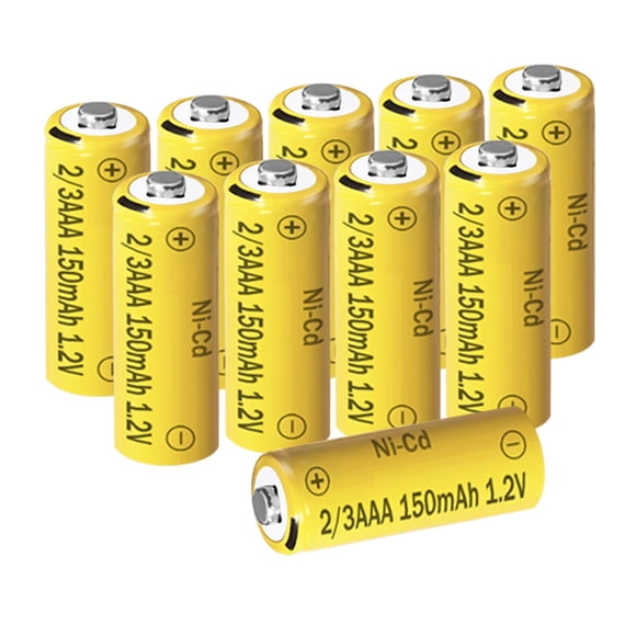 Batería Zsolarigt 2/3AAA 150mAh 1.2V Ni-CD Recargable