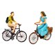 thumbnail image 3 of 1/64 Figuras De Personas Peque?as Personas Montando En Bicicleta Modelo Azul Y Verde, 3 of 4