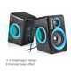 thumbnail image 2 of Altavoces para computadora RECCAZR SP2040 Surround USB con cable azul, 2 of 9