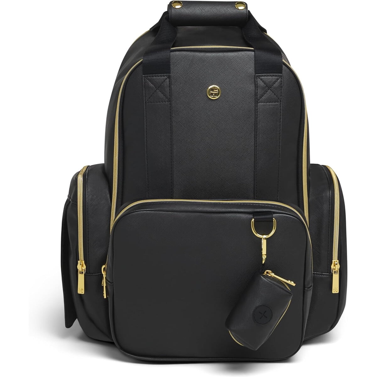 Mochila Paaalera Huggies 21l Cuero Vegano Negra Unisex
