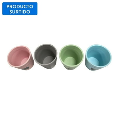 Macetero Circular Cerámica C/Pizarra 11 Cm Producto Surtido  Expert Gardener