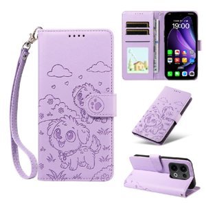 Funda Billetera Foxdock Compatible Con Oppo Reno 14 5G, Diseño Perrito Tierno, Ranuras Para Tarjetas Y Soporte Plegable