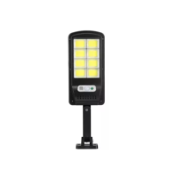 Genérico - Pack 2 Focos Solares Led Con Sensor De Movimiento Panel Solar Negro