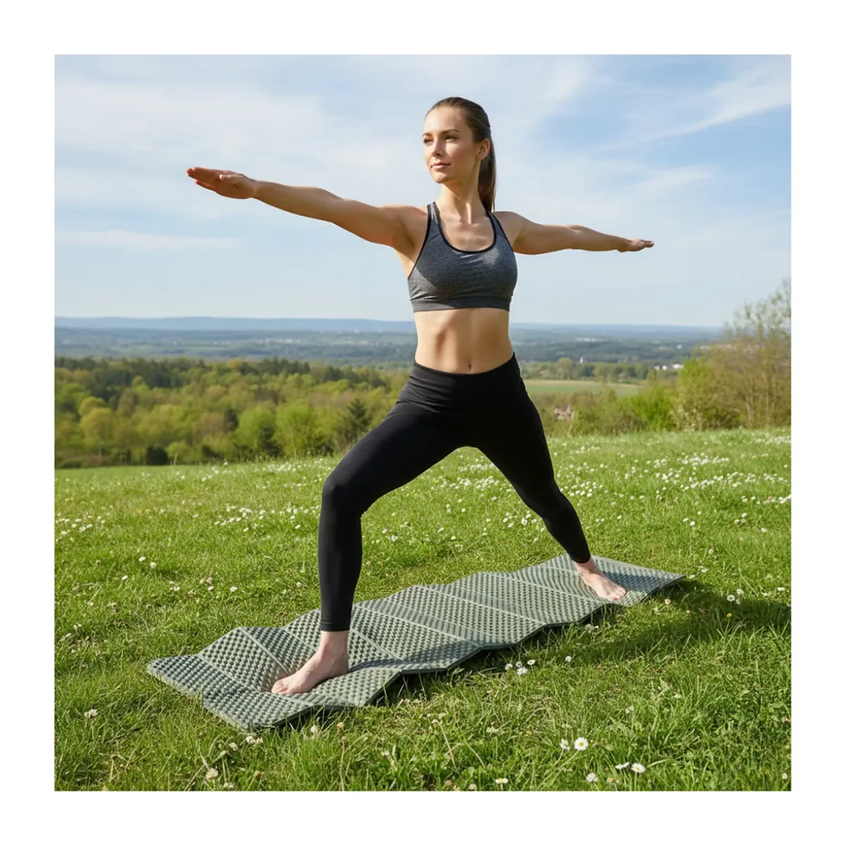 Genérico - Colchoneta Plegable De Trekking Camping Outdoor