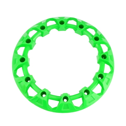 Magideal - Decoración Genérica De Protección Del Cubo De La Llanta De La Rueda De Atv, Cubierta Protectora De La Llanta Del Neumático Que Reemplaza Las Piezas De Verde 10 Pulgadas