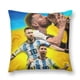 thumbnail image 1 of Lionel MessiFundas de almohada de terciopelo con tema, regalos de funda de almohada, decoración para el hogar, cojín de lanzar, regalo de cumpleaños para fans y parejas. 30*30cm., 1 of 6