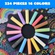 thumbnail image 2 of Tiza para acera JOYIN de 224 piezas, colores lavables no tóxicos, 2 of 8