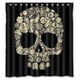 thumbnail image 1 of Cortina de ducha de calavera con ganchos, tamaño 66 x 72 pulgadas, 1 of 3