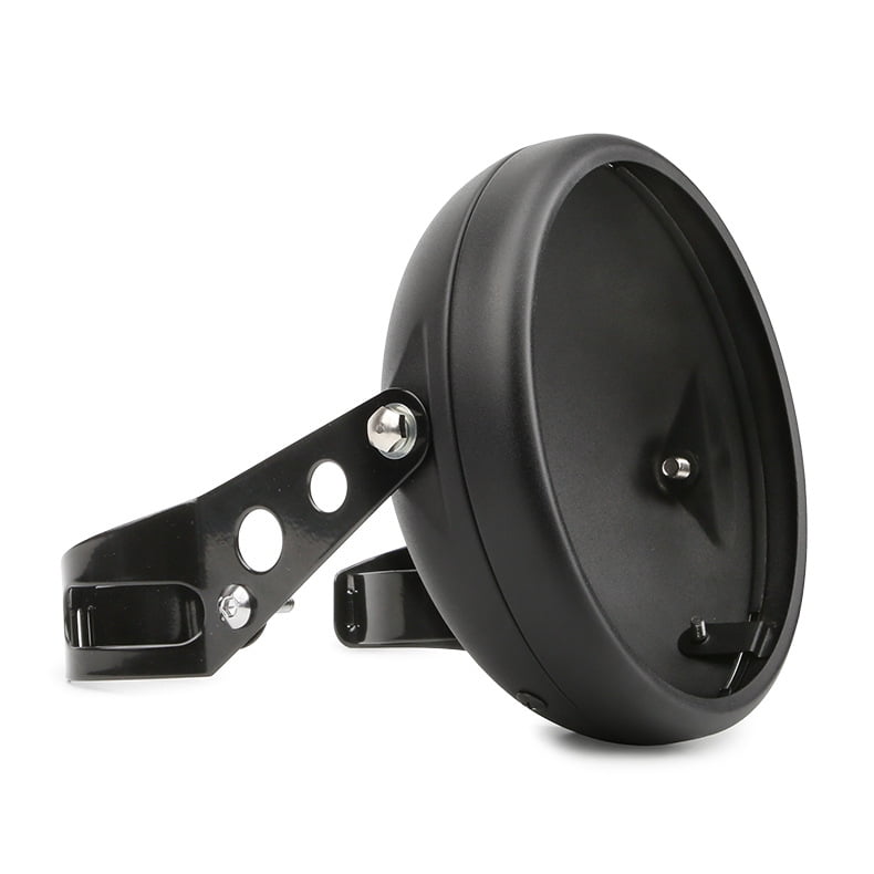 Xusx111 - Motocicleta Universal 7" Faro Carcasa Lámpara De La Carcasa Soporte De La Parte Inferior Del Cubo De Montaje Se Ajusta A La Cafetería De Carreras Compatible