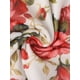 thumbnail image 5 of INSPIRE CHIC Vestido de maternidad de 2 piezas para mujer, malla fruncida en los lados, vestido ajustado para invitada de boda, cóctel, fiesta, embarazo, talla S, floral blanco, 5 of 5