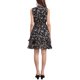 thumbnail image 3 of INSPIRE CHIC Vestidos de Chifón para Mujer Vestido Mini de Línea A sin Mangas con Flores Chic Fruncido M Negro-Floral, 3 of 6