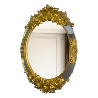 Genérico - Espejo Ovalado Pared Grande Colgar Decorativo Dorado Jhn