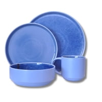 Decoexpress - Juego De Loza 24 Piezas Vajilla Cerámica Santorini