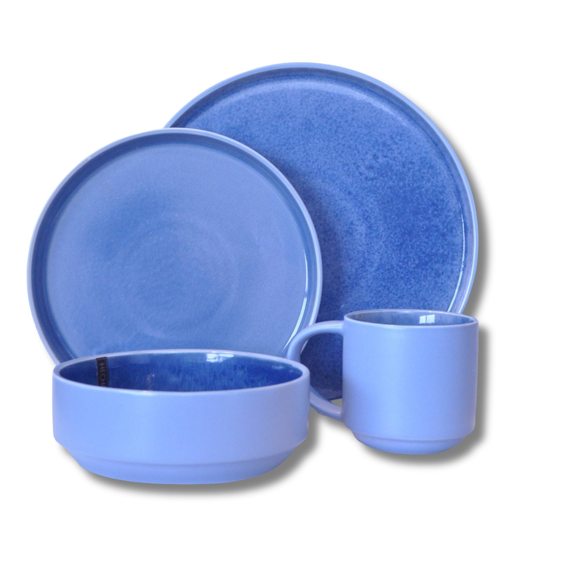 Decoexpress - Juego De Loza 24 Piezas Vajilla Cerámica Santorini