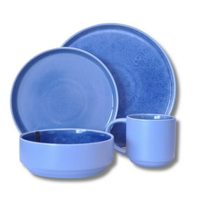 Decoexpress - Juego De Loza 16 Piezas Vajilla Cerámica Santorini