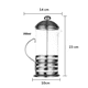 thumbnail image 3 of Prensa Francesa Cafetera Manual 350 Ml Acero Inoxidable, 3 of 3