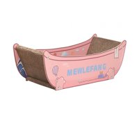 Ioensy - Rascador Para Gatos, Nido Para Dormir De Cartón, Juguete Interactivo, Tumbona, Almohadilla Para Rascar