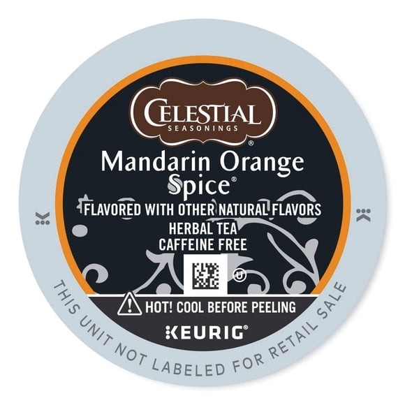 Té de hierbas Celestial Seasonings con especias de mandarina, 24 K-cups