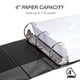 thumbnail image 3 of Binder Durable De 4 Pulgadas Con Anillo En D Negro Con Cierre Paquete De 2, 3 of 7