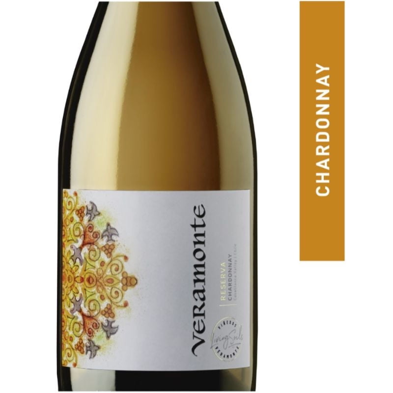 Vino Blanco Reserva Chardonnay 14g Botella 750 cc Veramonte