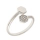 thumbnail image 1 of Anillo Sole du Soleil Daffodil de oro 18k, 14 CZ, banda de 2 mm, 1 of 9