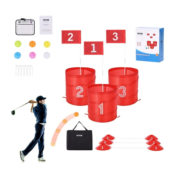 Backyard Golf Game VEVOR Campo de golf de 3 hoyos para toda la familia