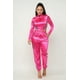 thumbnail image 1 of Conjunto de Chaqueta y Pantalón con Detalle de Rayas y Cremallera Frontal Color Fucsia S, 1 of 5