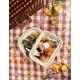 thumbnail image 5 of Bandeja de snacks Crudités rectangular, paquete de 4, libre de BPA, color crema, 5 of 9