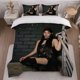 thumbnail image 1 of Black Goth Fashion Look Bedding Set | Includes 1 Duvet Cover and 2 Pillowcases Soft and Comfortable, 1 of 1