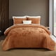 thumbnail image 1 of Juego de cama Liians Velvet King, color Caramelo, 1 of 9