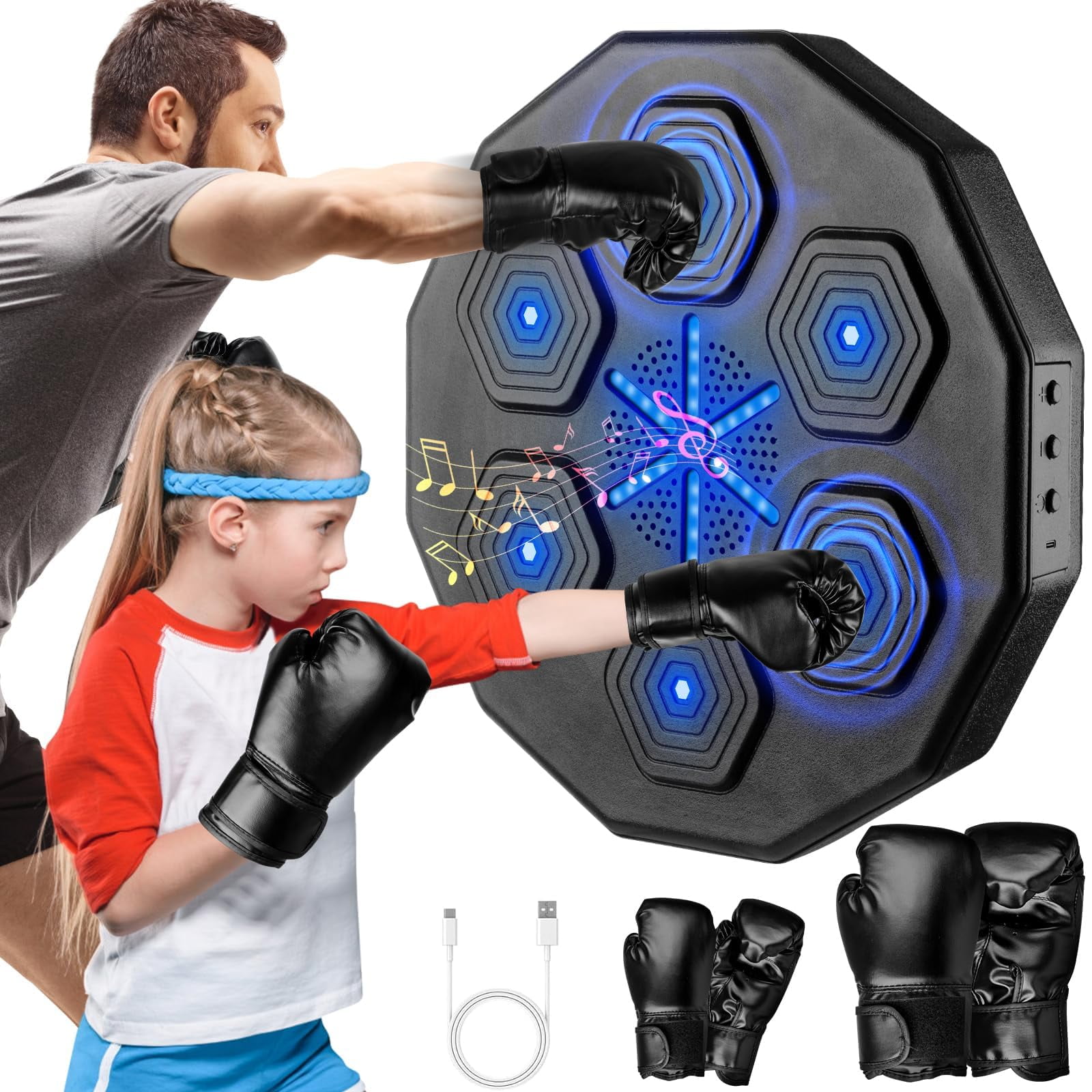 Máquina De Boxeo Beyn 2026 Con Música Y Bluetooth, Para Montaje En Pared